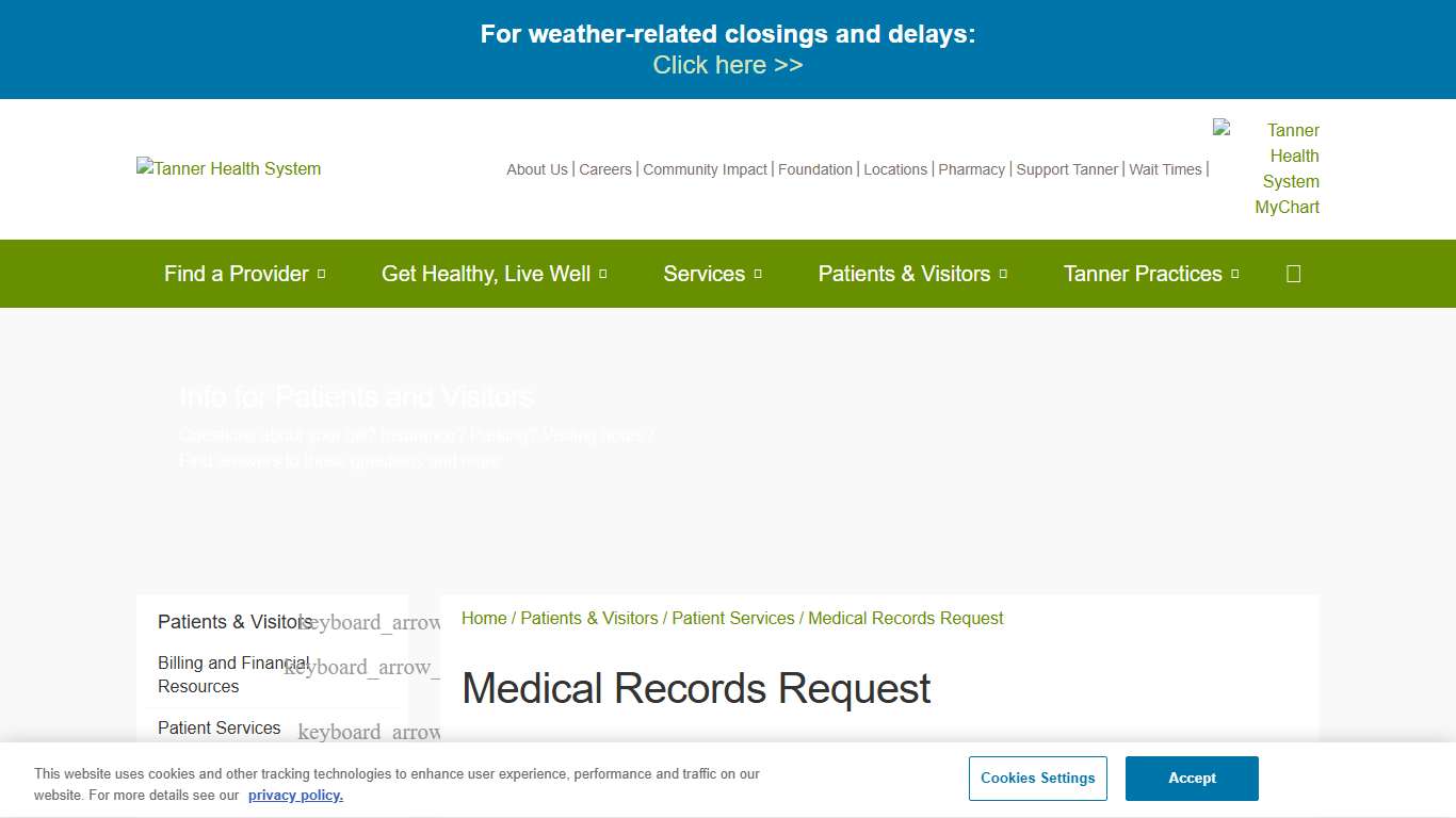 Tanner Medical Records Request Tanner Health System - Tanner Health